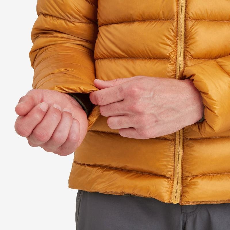 Orange Montane Alpine 850 Lite Hooded Men's Down Jackets | MLX1963KA