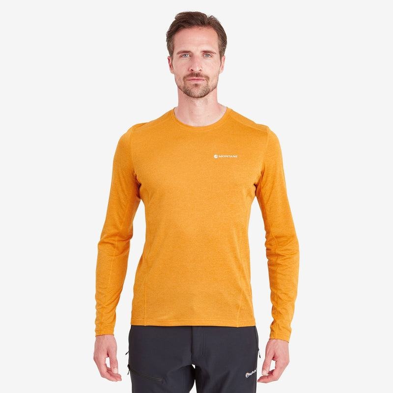 Orange Montane Dart Long Sleeve Men's T Shirts | ZCR7884XL