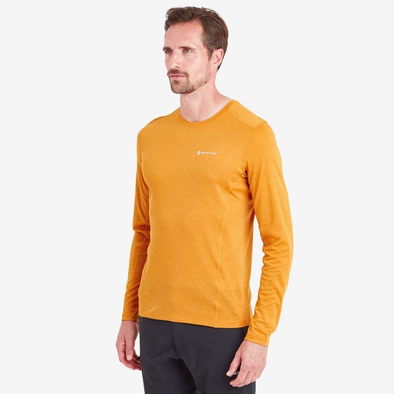 Orange Montane Dart Long Sleeve Men's T Shirts | ZCR7884XL