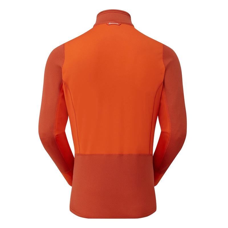 Orange Montane Iridium Hybrid Pull-On Men's Fleece Jackets | PMZ4530KT