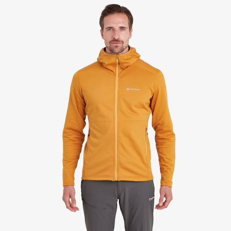 Orange Montane Protium Hooded Men's Fleece Jackets | NRX1724PE