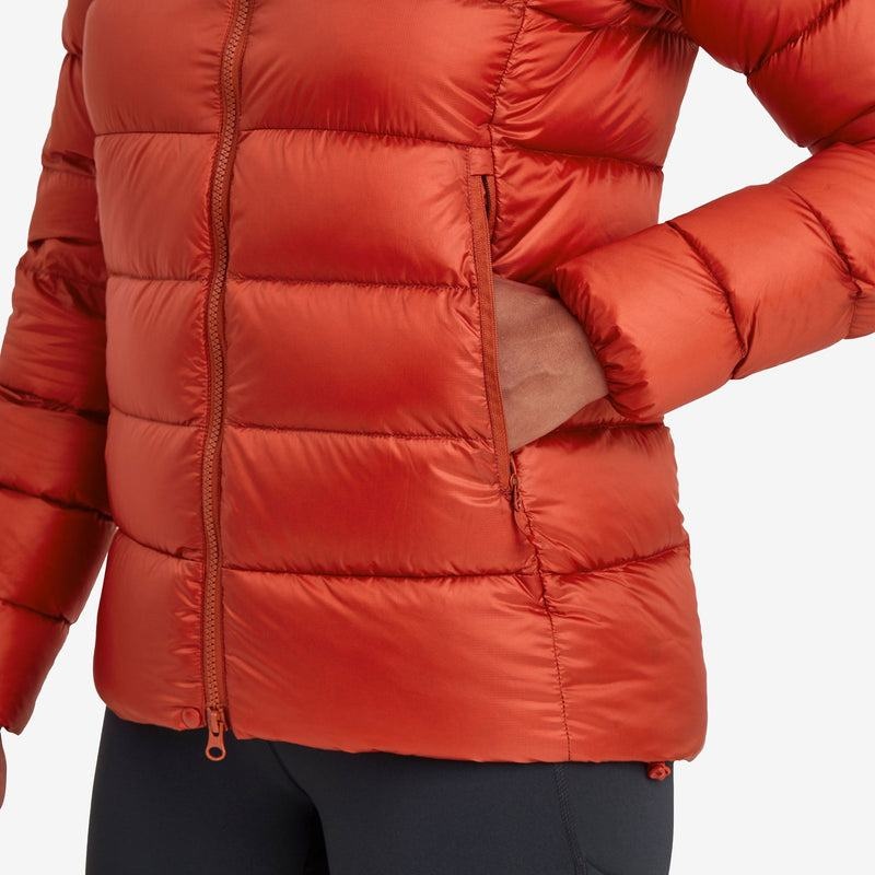 Orange Red Montane Anti-Freeze XT Hooded Women's Down Jackets | OHJ1004RG