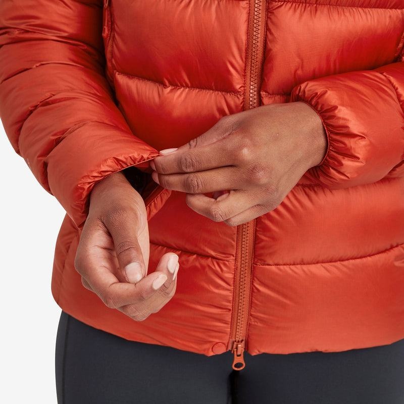 Orange Red Montane Anti-Freeze XT Hooded Women's Down Jackets | OHJ1004RG