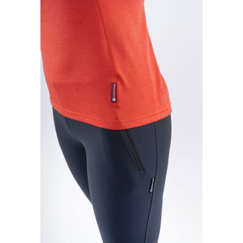 Orange Red Montane Dart Zip Women's T Shirts | MHW212LL