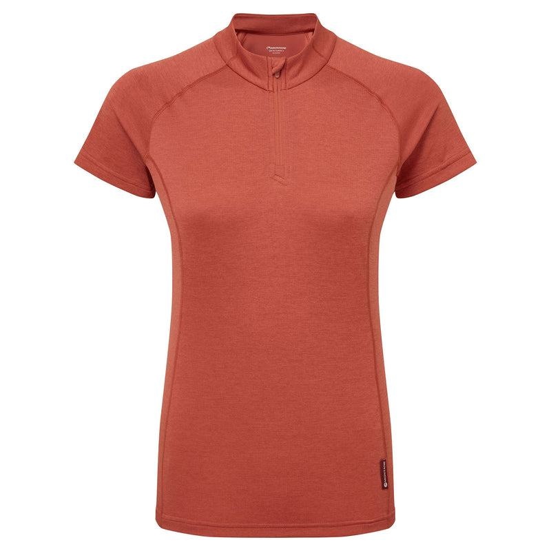 Orange Red Montane Dart Zip Women\'s T Shirts | MHW212LL