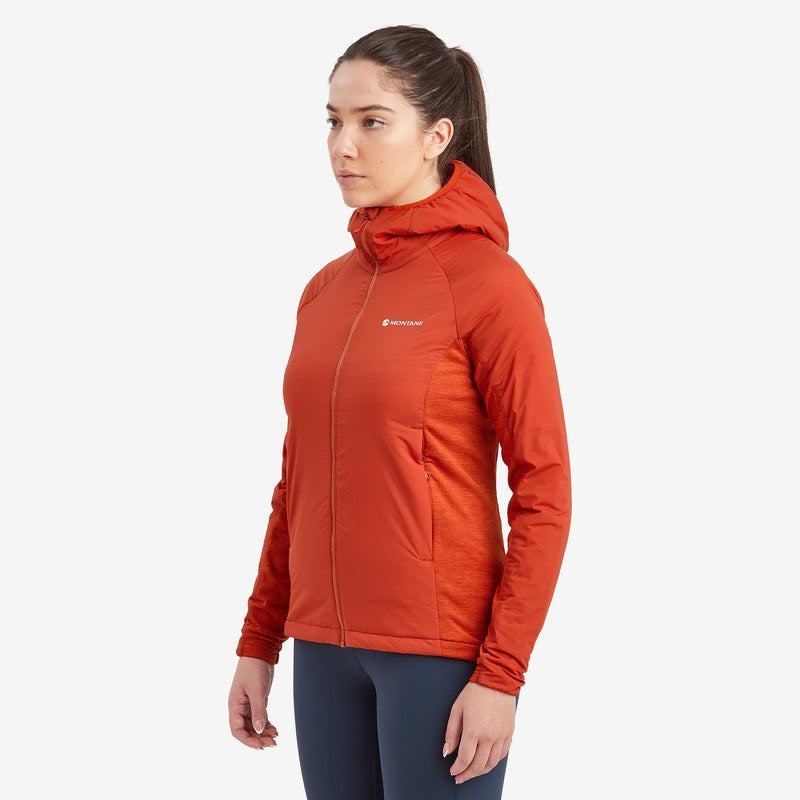 Orange Red Montane Fireball Lite Hooded Women's Insulated Jackets | SKF1183KZ