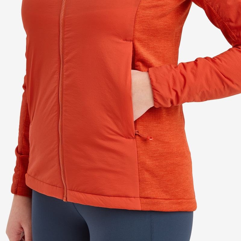 Orange Red Montane Fireball Lite Hooded Women's Insulated Jackets | SKF1183KZ