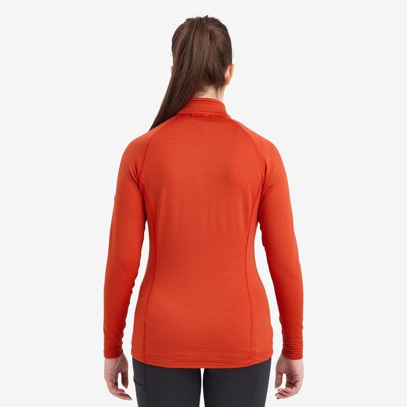 Orange Red Montane Protium Lite Pull On Women's Fleece | YSK9448MP