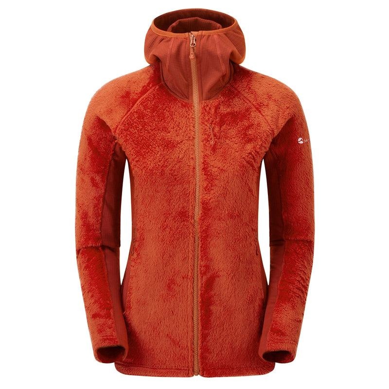 Orange Red Montane Protium XPD Hooded Women\'s Fleece Jackets | TUZ7266ZH