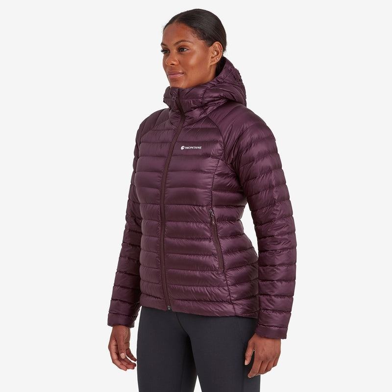 Purple Montane Anti-Freeze Hooded Women's Down Jackets | BCT6451LI