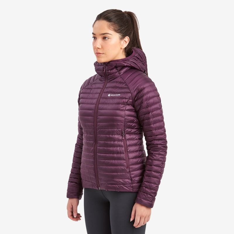 Purple Montane Anti-Freeze Lite Hooded Women's Down Jackets | DZY212DG