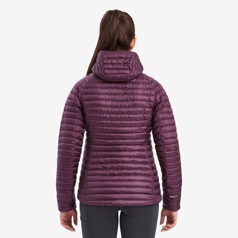 Purple Montane Anti-Freeze Lite Hooded Women's Down Jackets | DZY212DG