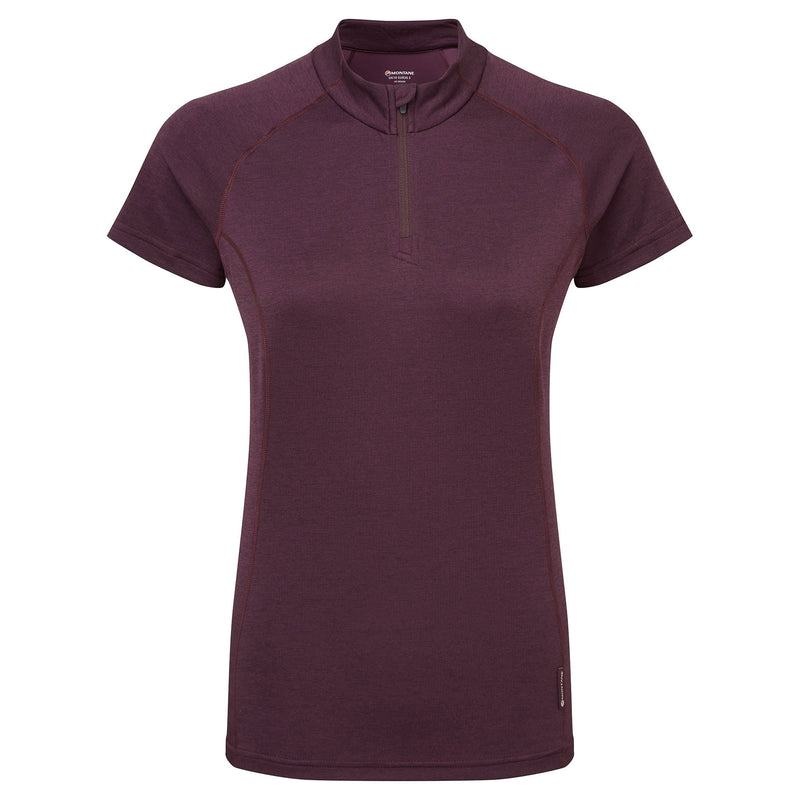 Purple Montane Dart Zip Women\'s T Shirts | RNJ432GS