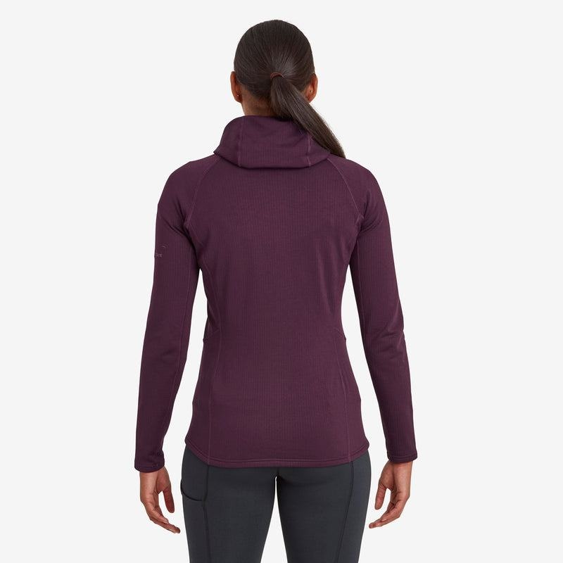 Purple Montane Protium Hooded Women's Fleece Jackets | NSK151UQ