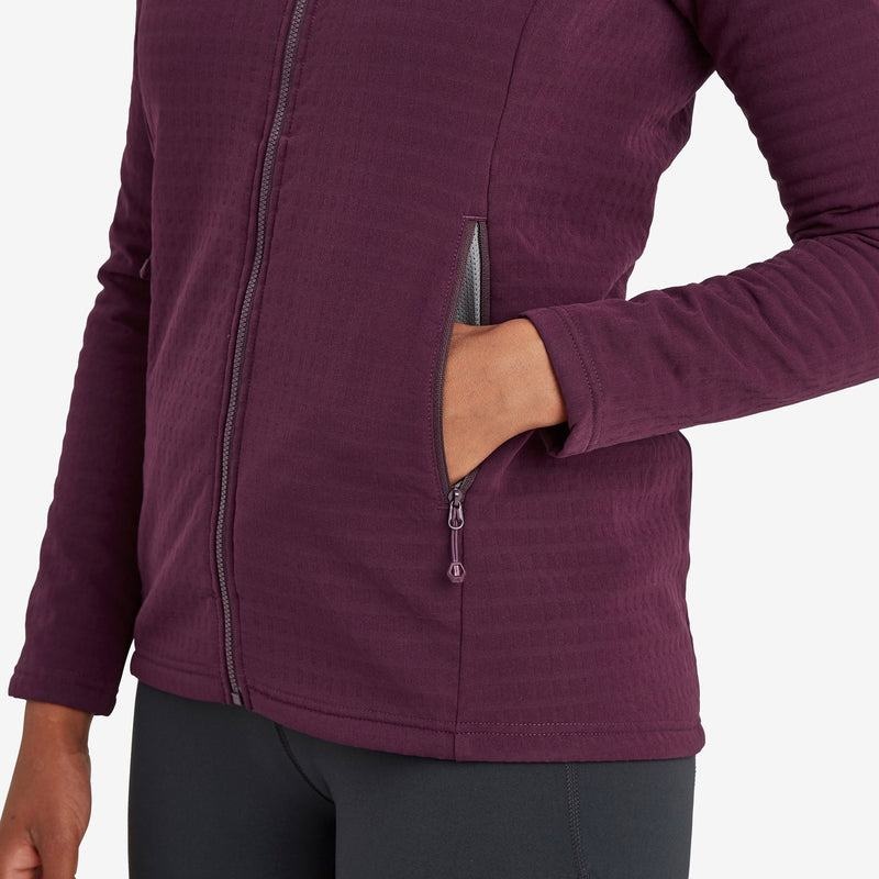 Purple Montane Protium XT Hooded Women's Fleece Jackets | FDH2814YL