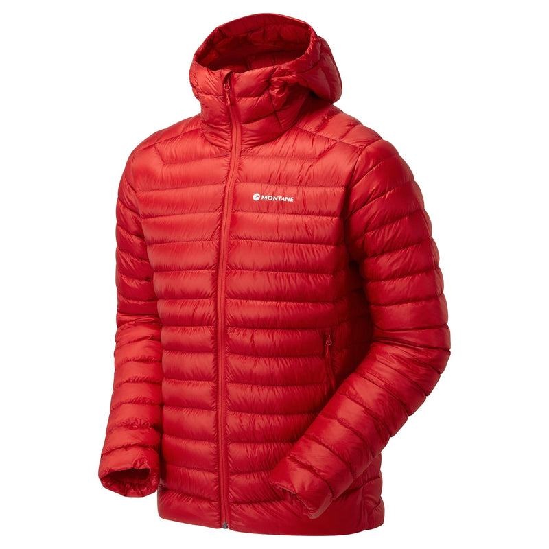 Red Montane Anti-Freeze Hooded Men's Down Jackets | GZZ8833PM