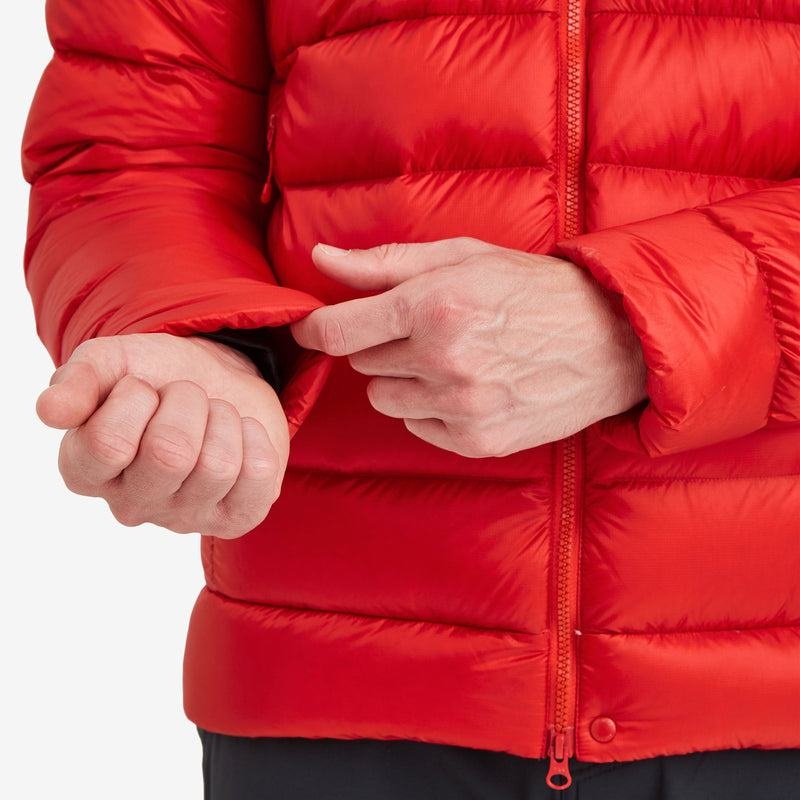 Red Montane Anti-Freeze XT Hooded Men's Down Jackets | QSA55100AQ