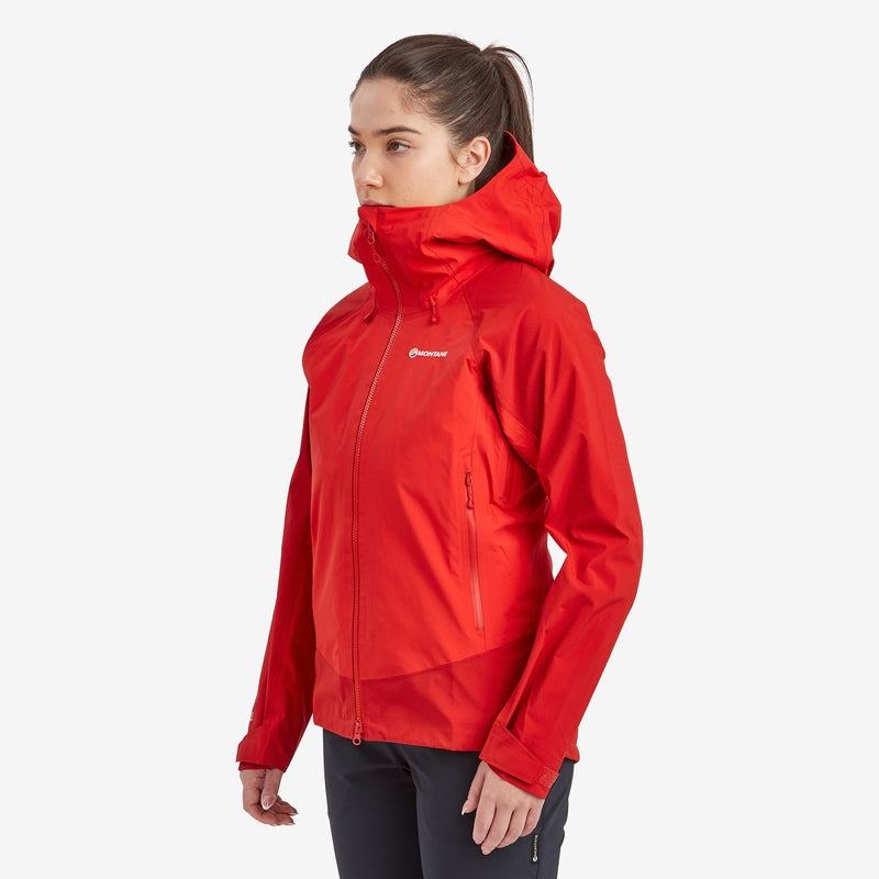 Red Montane Phase XPD Women's Waterproof Jackets | AER7286RZ