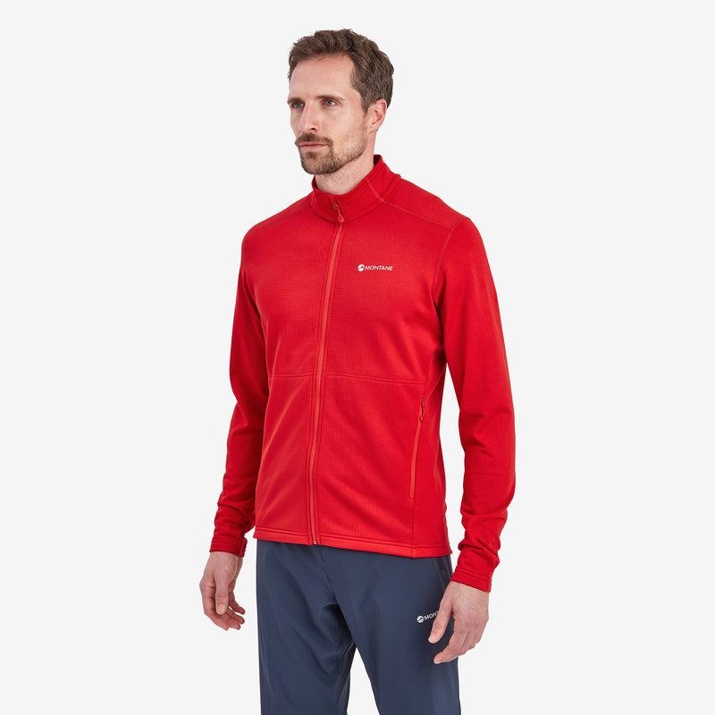 Red Montane Protium Men's Fleece Jackets | HFN471QH