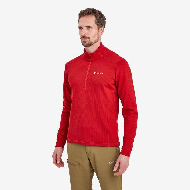 Red Montane Protium Pull On Men's Fleece | RGP376OQ