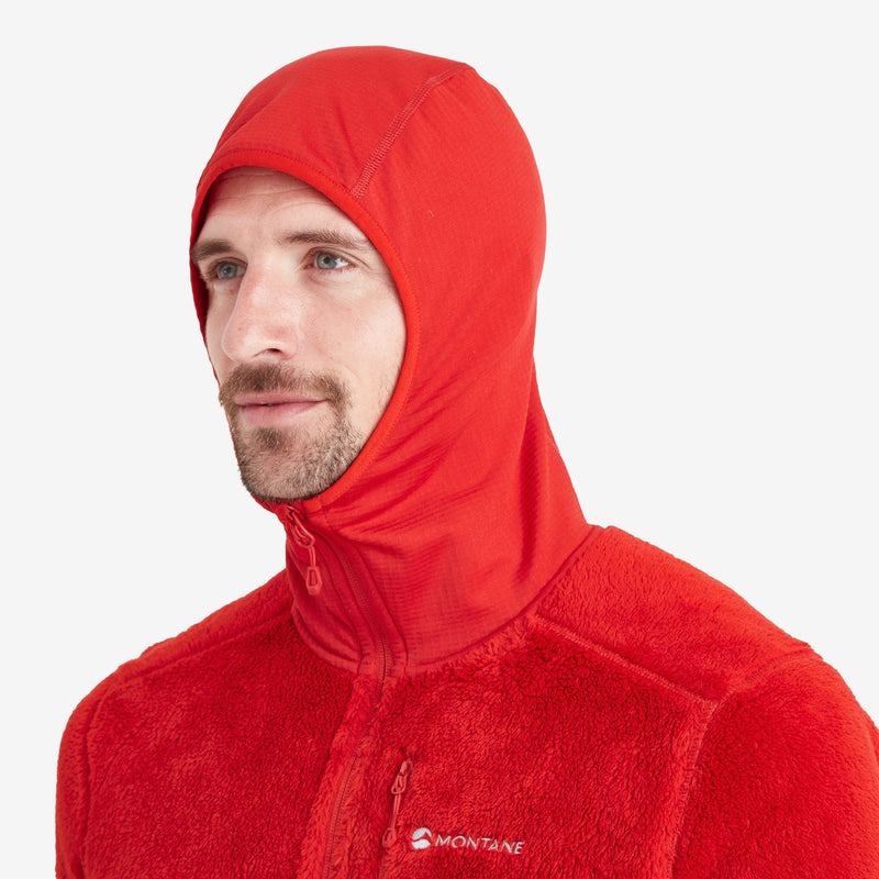 Red Montane Protium XPD Hooded Men's Fleece Jackets | KSB959ZN