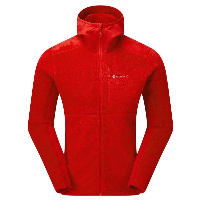 Red Montane Protium XPD Hooded Men\'s Fleece Jackets | KSB959ZN