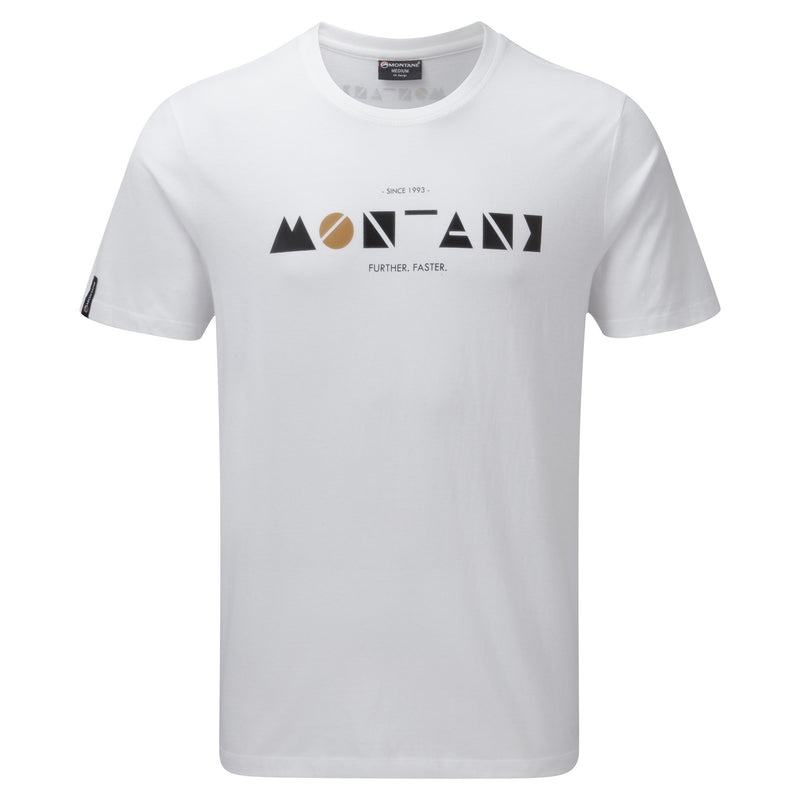 White Montane Geometry Men\'s T Shirts | AYR286GF